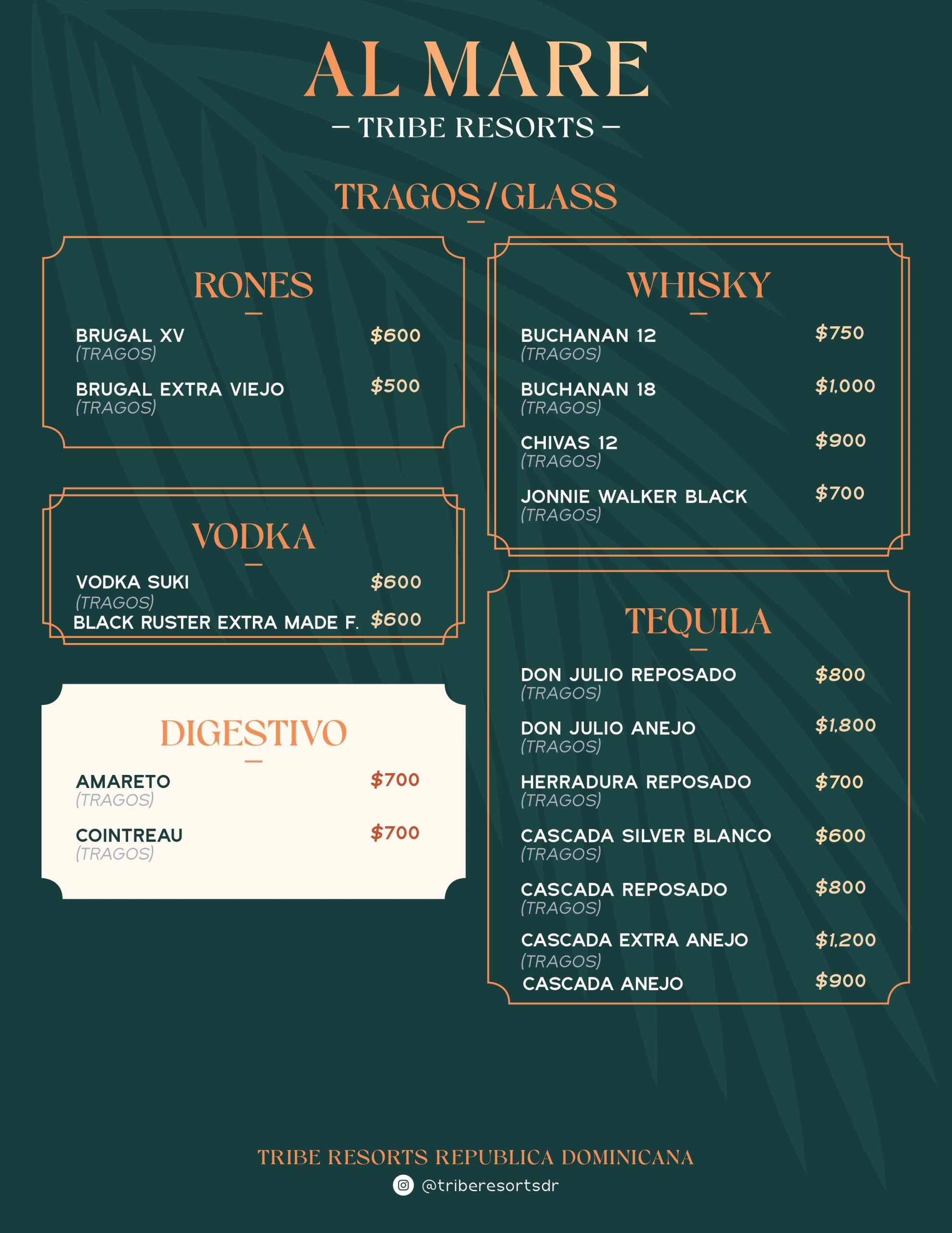 Al Mare - Drink Menu - Tribe Resort_page-0003